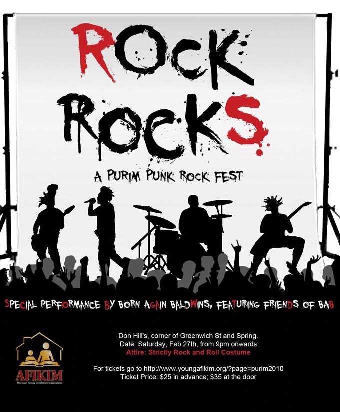 ROCK ROCKS - A Purim Punk Rock Fest